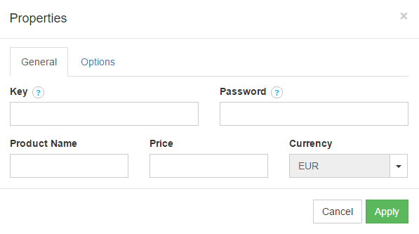 Simple payment plugin properties dialog for dummy payment gateway