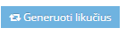 Likučių generavimo mygtukas inventorizacijoje