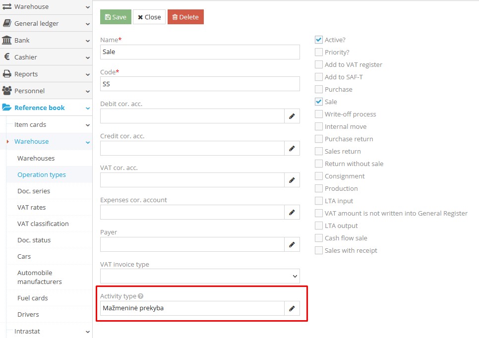 Selecting operation type for GPAIS classifiers