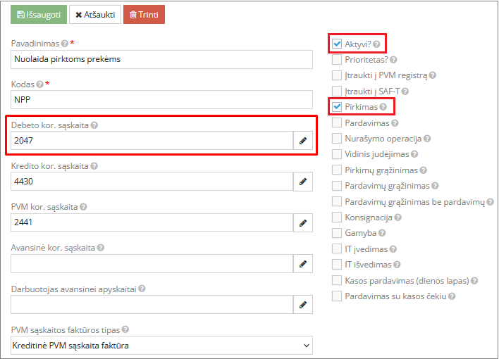Создание вида операции для возврата со скидкой