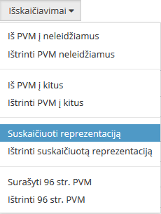 Pirkimų reprezentacijai registravimo langas