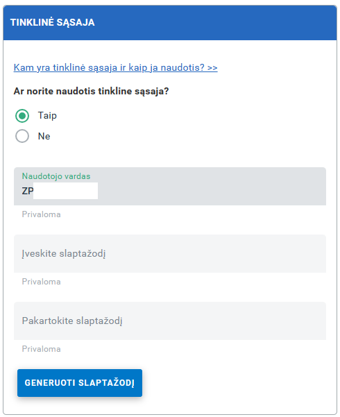 Sodra login credentials generation example