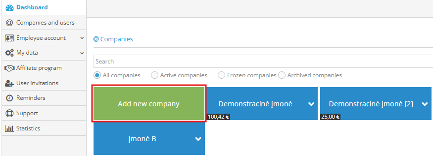 Create company