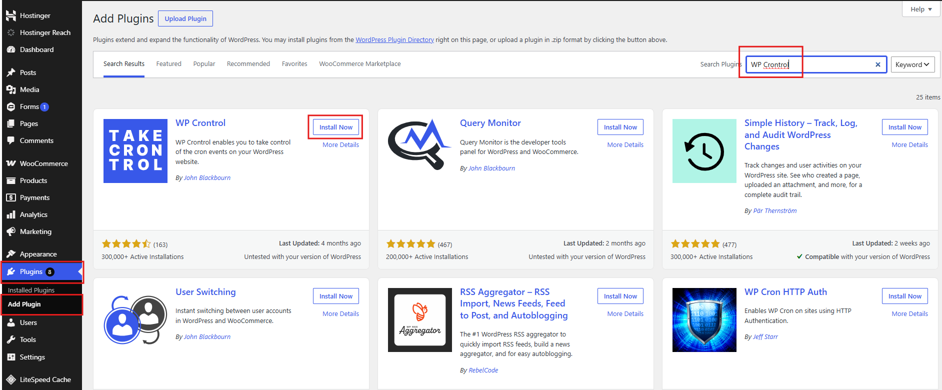 Woocommerce cron užduočių nustatymų langas
