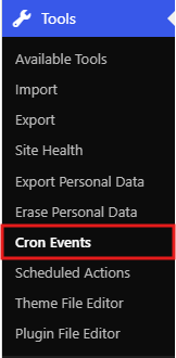 Woocommerce cron užduočių nustatymų langas
