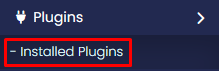 Webuzo installed plugins